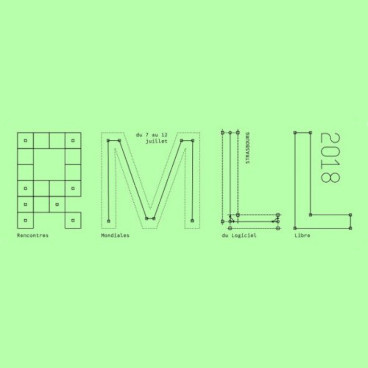 Les lettres RMLL stylysées avec différents styles de numérisation